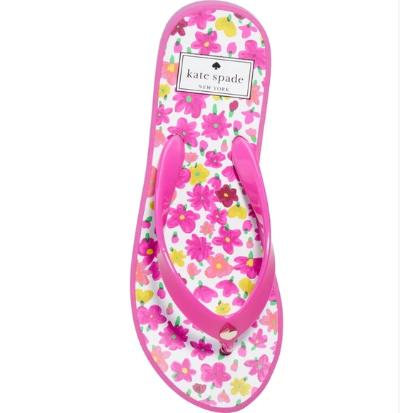 Kate Spade Elena floral platform Slippers size 10 - Picture 1 of 3